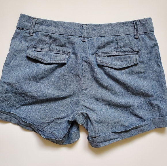 🌵BANANA REPUBLIC Chambray Shorts Sz. 0 - Picture 5 of 5